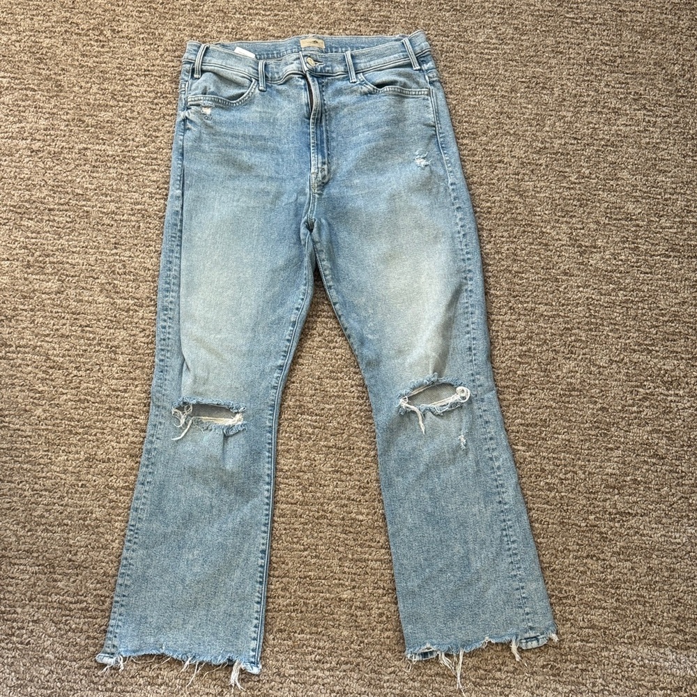 MOTHER Ankle Flare Jeans
